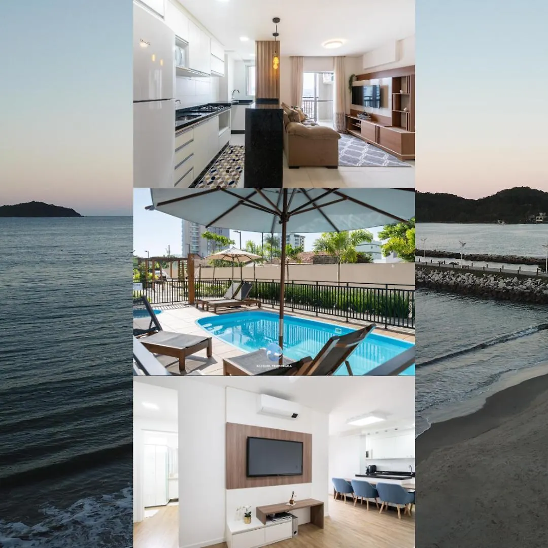 Apartamento Com Vista Mar, Ar-Condicionado, Wi-Fi Condominio Com Piscina, Quadra De Esportes Playground Infantil A 15 Minutos Do Beto Carreiro Piçarras